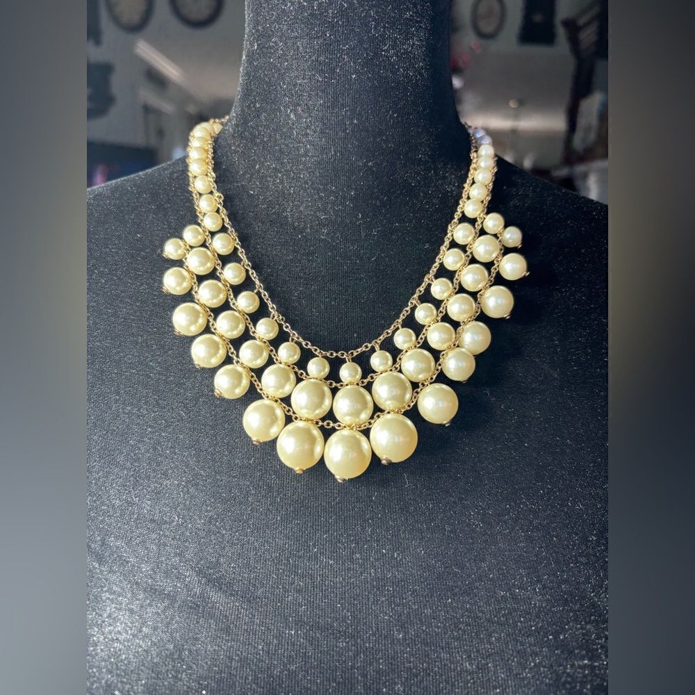 20” Build a Bundle Goldtone Pearl Beaded Necklace EPC Lobster Claw Closure with
